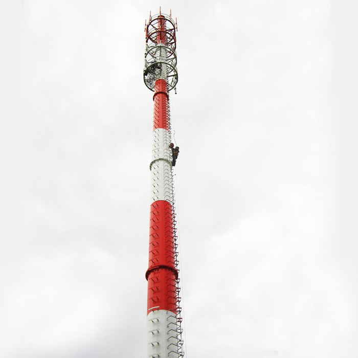 Башня соединения фланца 280 KM/H стальная Monopole