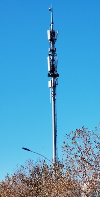 Башня связи трубки простой установки одиночная с поддержкой антенны