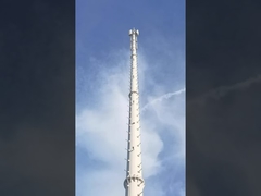 Rapid Deployment Tower Monopole Red And White Hot Dip Galvanized