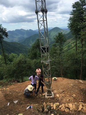 Триангулярная башня провода антенны микроволны 5g Guyed