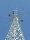 Телескопичная башня провода Guyed телекоммуникаций связи