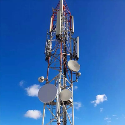 башня телекоммуникаций 70m Gsm стальная гальванизировала структуру угла Адвокатуры 3 шагающую